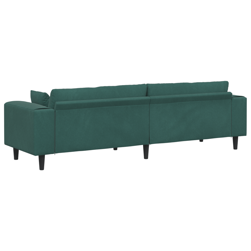 Casa si Gradina - Mobilier - Canapele si coltare - Canapele - Canapea din catifea cu perna cu perna Verde inchis 208 cm Catifea - Infinity.ro