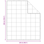 Casa si Gradina - Textile si covoare - Pături și cuverturi - Pături - Pilota cu perna 3 pcs Alb 260 x 220 cm Jos - Infinity.ro