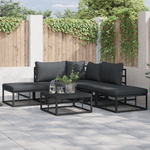 Casa si Gradina - Gradina si terasa - Mobilier exterior - Seturi mobila gradina - Set de canapele pentru gradina 6 pcs Negru 70 x 70 x 32 cm - Infinity.ro