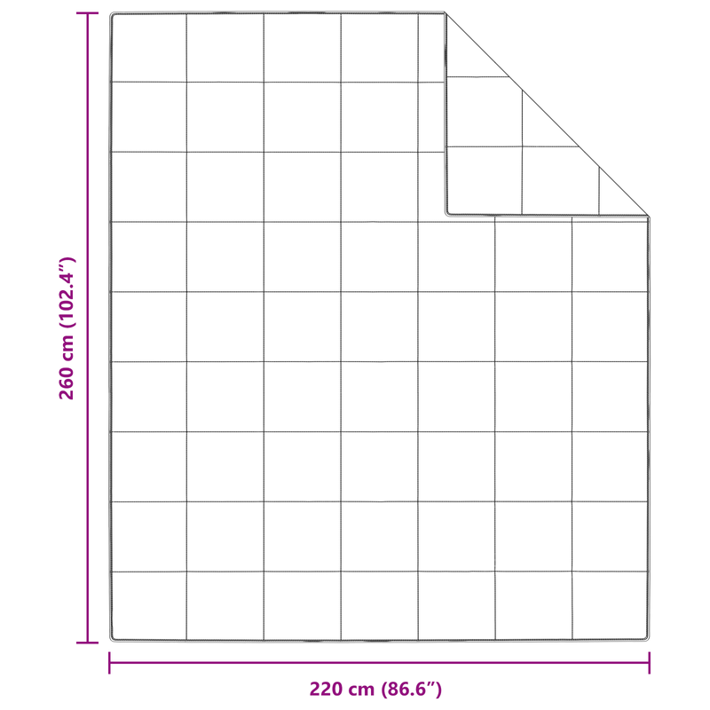 Casa si Gradina - Textile si covoare - Perne si pilote - Pilote - Pilota Altele cu perna 3 pcs Alb 260 x 220 cm Jos - Infinity.ro