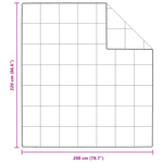 Casa si Gradina - Textile si covoare - Perne si pilote - Pilote - Pilota Altele cu perna 3 pcs Alb 200 x 220 cm Jos - Infinity.ro