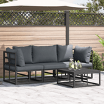 Casa si Gradina - Gradina si terasa - Mobilier exterior - Seturi mobila gradina - Set de canapele pentru gradina 4 pcs Negru 70 x 70 x 32 cm - Infinity.ro