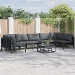 Casa si Gradina - Gradina si terasa - Mobilier exterior - Seturi mobila gradina - Set de canapele pentru gradina 7 pcs Antracit Otel - Infinity.ro