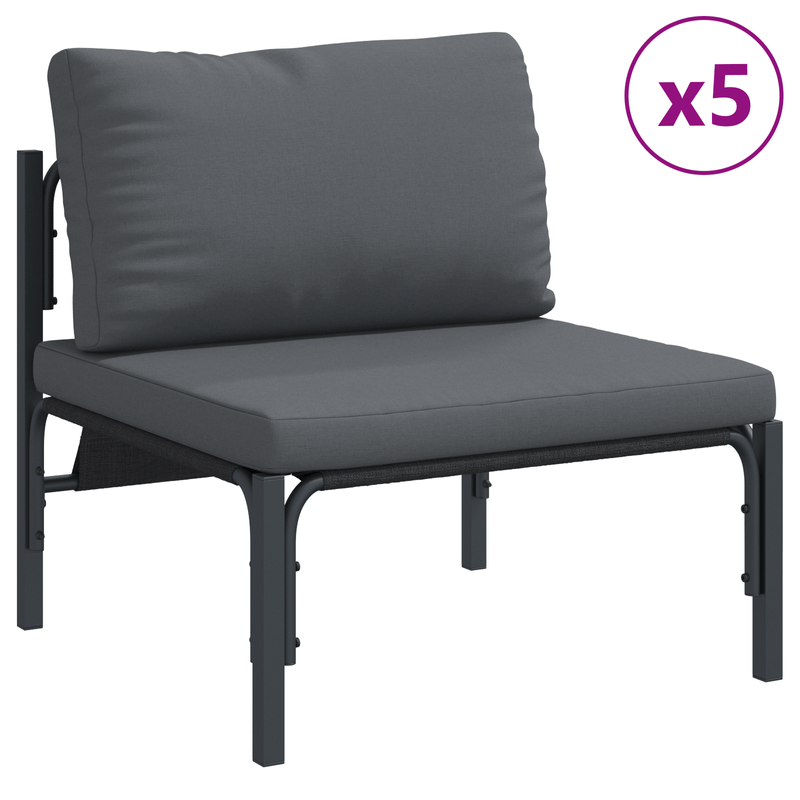 Casa si Gradina - Gradina si terasa - Mobilier exterior - Seturi mobila gradina - Set de canapele pentru gradina 7 pcs Antracit Otel - Infinity.ro