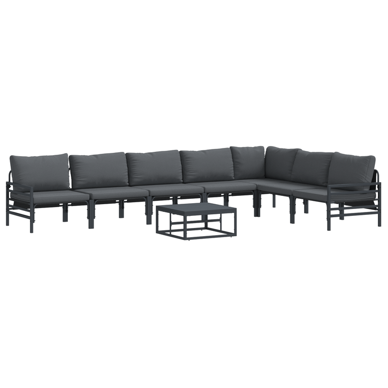 Casa si Gradina - Gradina si terasa - Mobilier exterior - Seturi mobila gradina - Set de canapele pentru gradina 8 pcs Antracit Otel - Infinity.ro