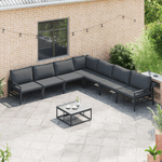 Casa si Gradina - Gradina si terasa - Mobilier exterior - Seturi mobila gradina - Set de canapele pentru gradina 8 pcs Antracit Otel - Infinity.ro
