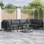 Casa si Gradina - Gradina si terasa - Mobilier exterior - Seturi mobila gradina - Set de canapele pentru gradina 6 pcs Antracit Otel - Infinity.ro