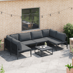 Casa si Gradina - Gradina si terasa - Mobilier exterior - Seturi mobila gradina - Set de canapele pentru gradina 6 pcs Antracit Otel - Infinity.ro