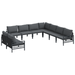 Casa si Gradina - Gradina si terasa - Mobilier exterior - Seturi mobila gradina - Set de canapele pentru gradina 9 pcs Antracit Otel - Infinity.ro