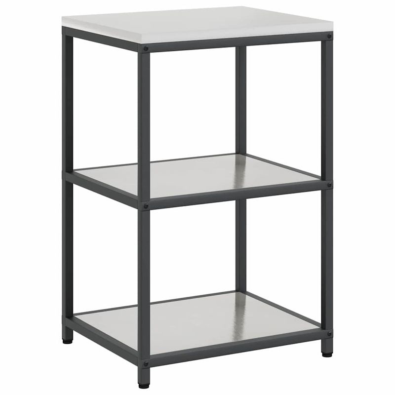 Casa si Gradina - Mobilier - Comode si corpuri - Corpuri bucatarie - Set de depozitare pentru bucatarie cu raft cu depozitare Ajustabil 2 pcs Argintiu - Infinity.ro