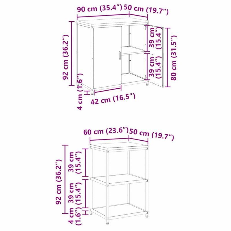 Casa si Gradina - Mobilier - Comode si corpuri - Corpuri bucatarie - Set de depozitare pentru bucatarie cu raft cu depozitare Ajustabil 2 pcs Argintiu - Infinity.ro