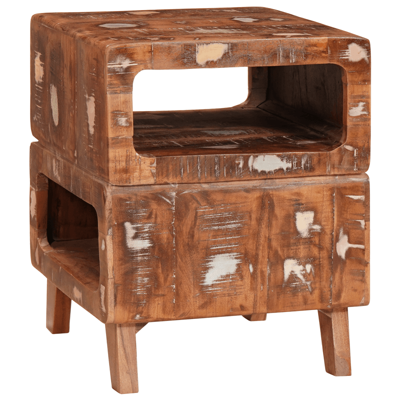 Casa si Gradina - Mobilier - Mese si birouri - Masute de cafea - Mese de capat Multicolour 40 x 40 x 49 cm Lemn masiv reciclat - Infinity.ro