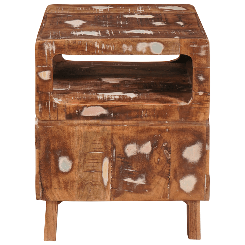 Casa si Gradina - Mobilier - Mese si birouri - Masute de cafea - Mese de capat Multicolour 40 x 40 x 49 cm Lemn masiv reciclat - Infinity.ro
