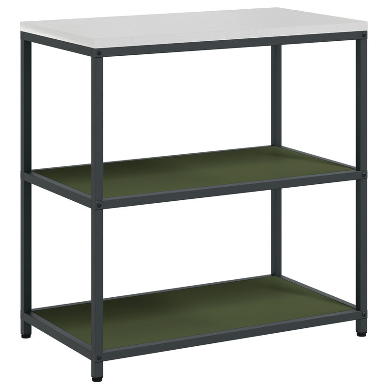 Casa si Gradina - Mobilier - Comode si corpuri - Corpuri bucatarie - Set de depozitare pentru bucatarie cu raft 3 pcs Verde masliniu - Infinity.ro