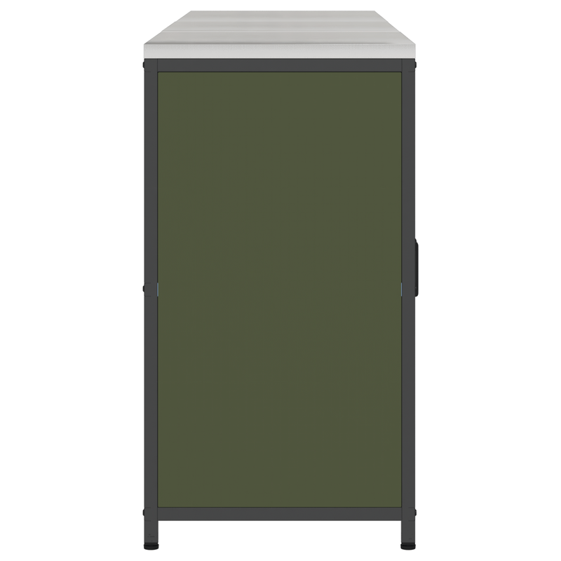 Casa si Gradina - Mobilier - Comode si corpuri - Corpuri bucatarie - Set de depozitare pentru bucatarie cu raft 3 pcs Verde masliniu - Infinity.ro