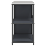 Casa si Gradina - Mobilier - Comode si corpuri - Corpuri bucatarie - Set de depozitare pentru bucatarie cu raft cu depozitare cu usa Ajustabil 2 pcs Antracit - Infinity.ro