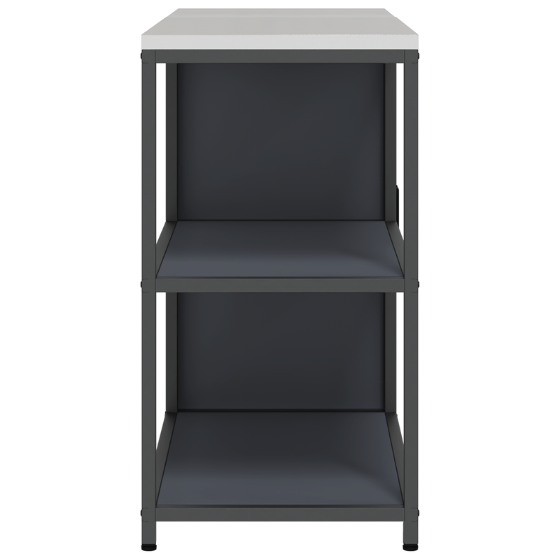Casa si Gradina - Mobilier - Comode si corpuri - Corpuri bucatarie - Set de depozitare pentru bucatarie cu raft cu depozitare cu usa Ajustabil 2 pcs Antracit - Infinity.ro