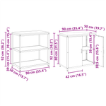 Casa si Gradina - Mobilier - Comode si corpuri - Corpuri bucatarie - Set de depozitare pentru bucatarie cu raft 2 pcs Verde masliniu - Infinity.ro