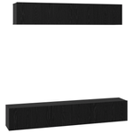 Casa si Gradina - Mobilier - Comode si corpuri - Comode - Set comoda TV 5 pcs Stejar negru 80 x 30 x 30 cm Lemn compozit - Infinity.ro
