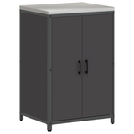 Casa si Gradina - Mobilier - Comode si corpuri - Corpuri bucatarie - Set de depozitare pentru bucatarie 2 pcs Negru 150 x 50 x 92 cm - Infinity.ro