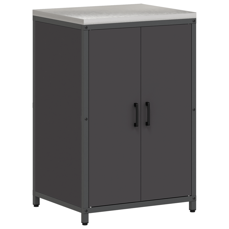 Casa si Gradina - Mobilier - Comode si corpuri - Corpuri bucatarie - Set de depozitare pentru bucatarie 2 pcs Negru 150 x 50 x 92 cm - Infinity.ro