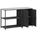 Casa si Gradina - Mobilier - Comode si corpuri - Corpuri bucatarie - Set de depozitare pentru bucatarie 2 pcs Negru 150 x 50 x 92 cm - Infinity.ro