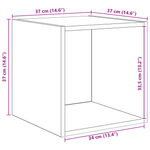 Casa si Gradina - Mobilier - Seturi de mobilier - Seturi living - Set dulap TV 2 pcs stejar artizanal 37 x 37 x 142.5 cm - Infinity.ro