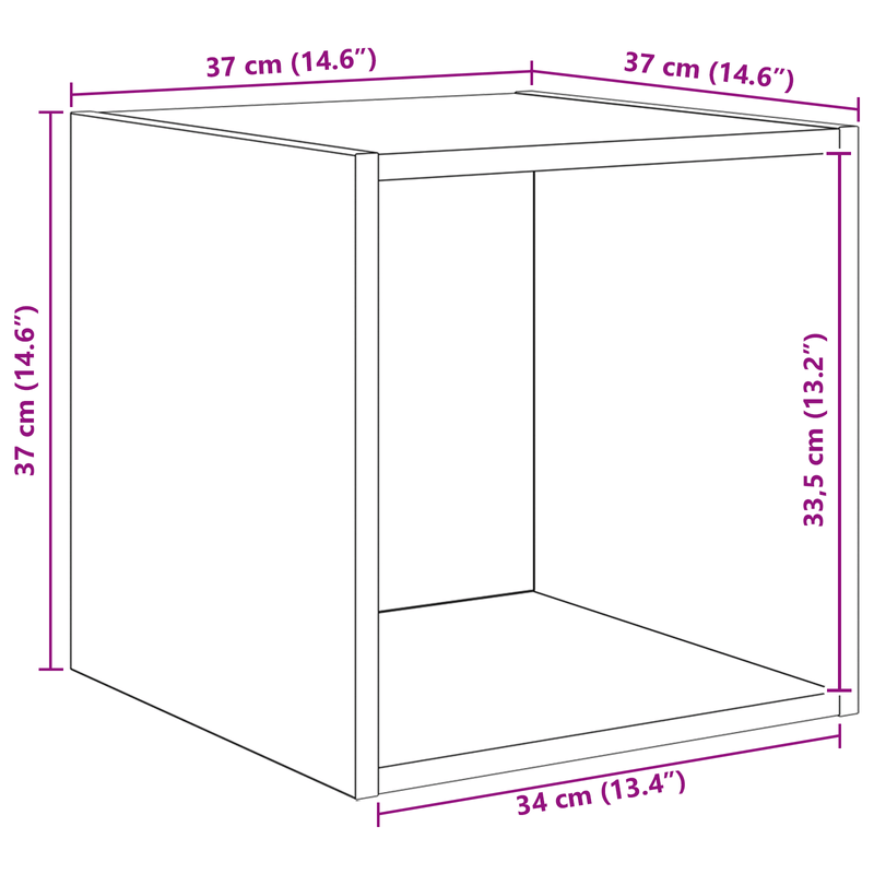 Casa si Gradina - Mobilier - Seturi de mobilier - Seturi living - Set dulap TV 2 pcs stejar artizanal 37 x 37 x 142.5 cm - Infinity.ro