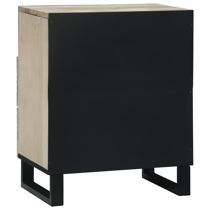 Casa si Gradina - Mobilier - Comode si corpuri - Noptiere - Noptiere cu sertar Alb si negru 50 x 33 x 60 cm - Infinity.ro