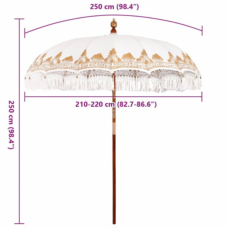 Casa si Gradina - Gradina si terasa - Umbrele si pavilioane - Umbrele - Umbrela de soare Manual Crem 210-220 cm - Infinity.ro