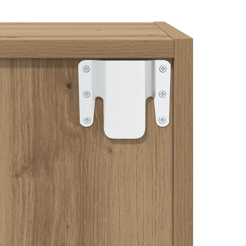 Casa si Gradina - Mobilier - Comode si corpuri - Comode - Dulap pentru TV pe Perete cu raft cu depozitare 4 pcs stejar artizanal - Infinity.ro