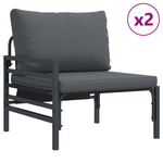 Casa si Gradina - Gradina si terasa - Mobilier exterior - Seturi mobila gradina - Set de canapele pentru gradina 5 pcs Antracit Otel - Infinity.ro