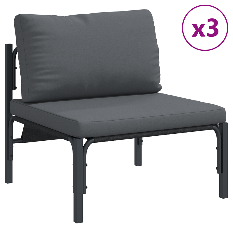 Casa si Gradina - Gradina si terasa - Mobilier exterior - Seturi mobila gradina - Set de canapele pentru gradina 5 pcs Antracit Otel - Infinity.ro
