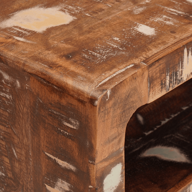 Casa si Gradina - Mobilier - Mese si birouri - Masute de cafea - Mese de capat Multicolour 40 x 32 x 46 cm Lemn masiv reciclat - Infinity.ro