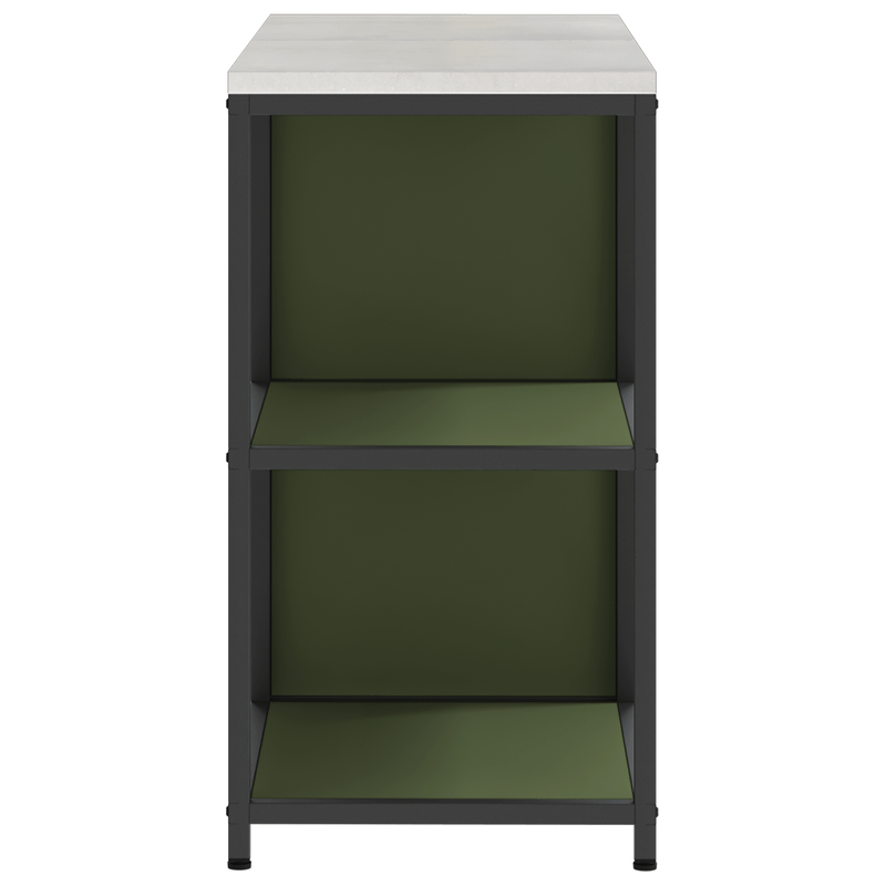 Casa si Gradina - Mobilier - Comode si corpuri - Corpuri bucatarie - Set de depozitare pentru bucatarie cu raft 2 pcs Verde masliniu - Infinity.ro