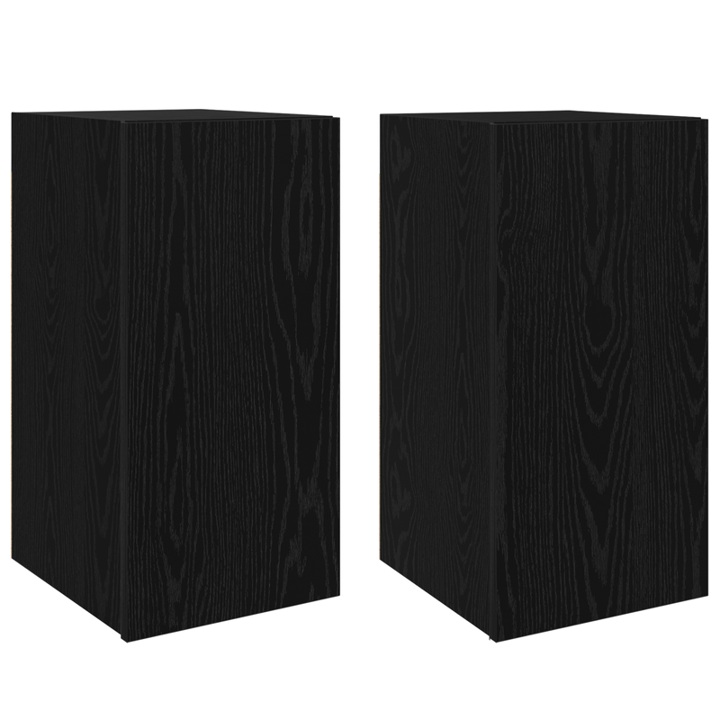 Casa si Gradina - Mobilier - Comode si corpuri - Comode - Set comoda TV cu raft 4 pcs Stejar negru 30.5 x 30 x 60 cm - Infinity.ro