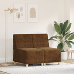 Casa si Gradina - Mobilier - Scaune si fotolii - Fotolii - Fotoliu cu perna 2 pcs Maro 55 cm Piele ecologica de suede - Infinity.ro