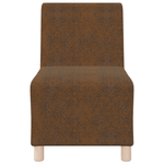 Casa si Gradina - Mobilier - Scaune si fotolii - Fotolii - Fotoliu cu perna 2 pcs Maro 55 cm Piele ecologica de suede - Infinity.ro