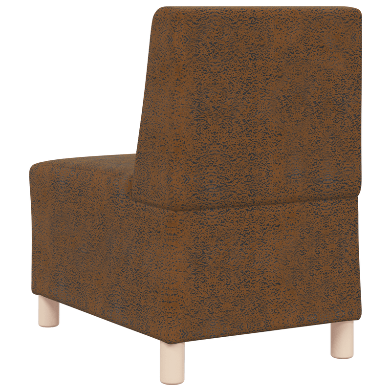 Casa si Gradina - Mobilier - Scaune si fotolii - Fotolii - Fotoliu cu perna 2 pcs Maro 55 cm Piele ecologica de suede - Infinity.ro