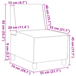 Casa si Gradina - Mobilier - Scaune si fotolii - Fotolii - Fotoliu cu perna 2 pcs Maro 55 cm Piele ecologica de suede - Infinity.ro