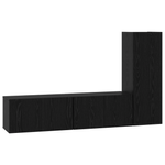 Casa si Gradina - Mobilier - Seturi de mobilier - Seturi living - Set dulapuri TV 3 pcs Stejar negru mic 30.5 x 30 x 90 cm - Infinity.ro