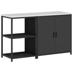 Casa si Gradina - Mobilier - Comode si corpuri - Corpuri bucatarie - Set de depozitare pentru bucatarie 2 pcs Negru 150 x 50 x 92 cm - Infinity.ro