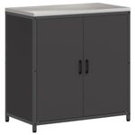Casa si Gradina - Mobilier - Comode si corpuri - Corpuri bucatarie - Set de depozitare pentru bucatarie 2 pcs Negru 150 x 50 x 92 cm - Infinity.ro