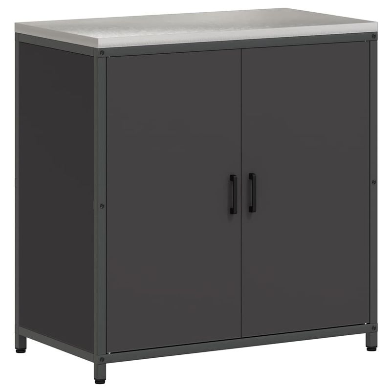 Casa si Gradina - Mobilier - Comode si corpuri - Corpuri bucatarie - Set de depozitare pentru bucatarie 2 pcs Negru 150 x 50 x 92 cm - Infinity.ro