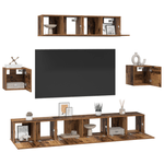 Casa si Gradina - Mobilier - Seturi de mobilier - Seturi living - Set Cabinet TV Altele cu depozitare cu usa 7 pcs Lemn vechi 80 x 30 x 30 cm - Infinity.ro
