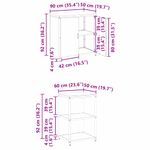 Casa si Gradina - Mobilier - Comode si corpuri - Corpuri bucatarie - Set de depozitare pentru bucatarie 2 pcs Negru 150 x 50 x 92 cm - Infinity.ro
