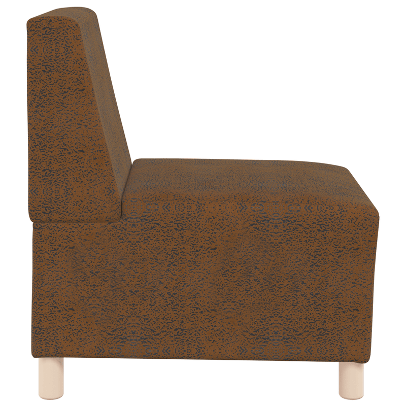 Casa si Gradina - Mobilier - Scaune si fotolii - Fotolii - Fotoliu cu perna 3 pcs Maro 55 cm Piele ecologica de suede - Infinity.ro