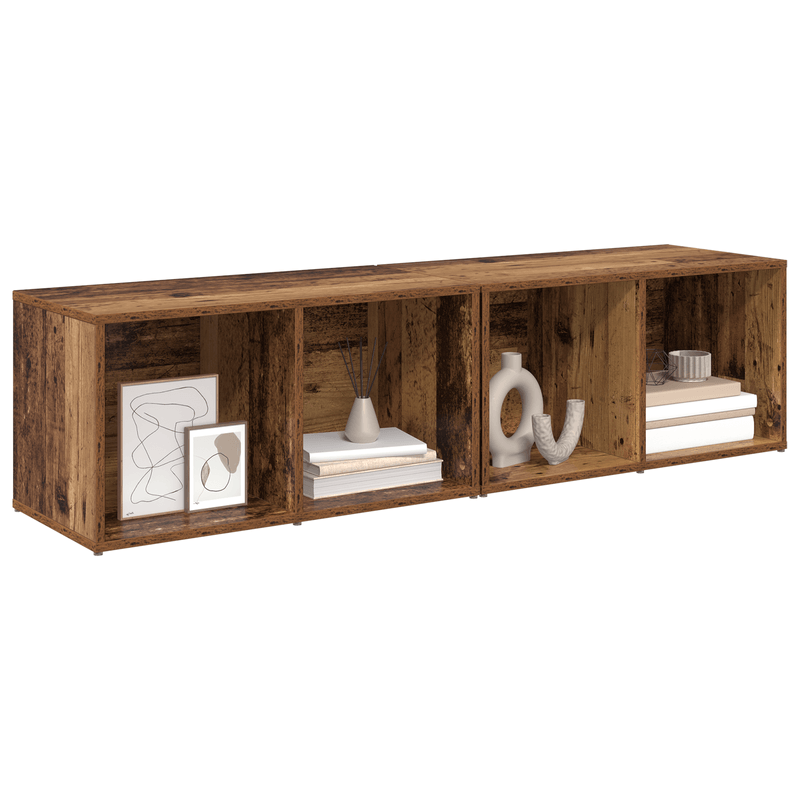 Casa si Gradina - Mobilier - Comode si corpuri - Comode - Set comoda TV 2 pcs Lemn Vechi 37 x 35 x 107 cm Lemn compozit - Infinity.ro