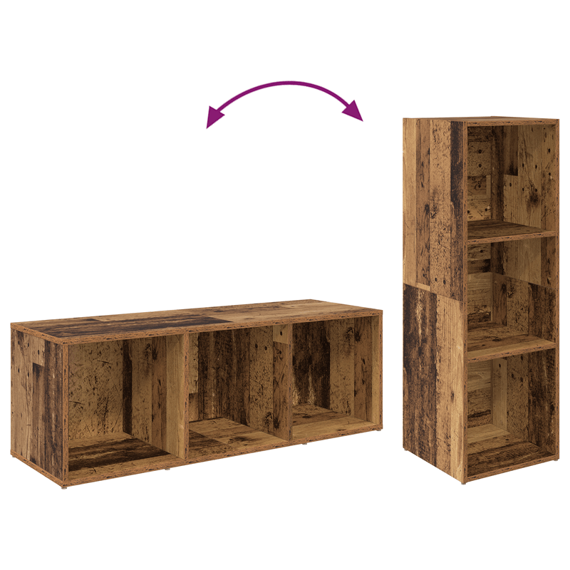 Casa si Gradina - Mobilier - Comode si corpuri - Comode - Cabinet TV 3 pcs Lemn vechi 37 x 35 x 107.5 cm Lemn stratificat - Infinity.ro
