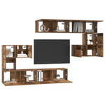 Casa si Gradina - Mobilier - Comode si corpuri - Comode - Set comoda TV 8 pcs Lemn vechi Mediu 30.5 x 30 x 30 cm - Infinity.ro